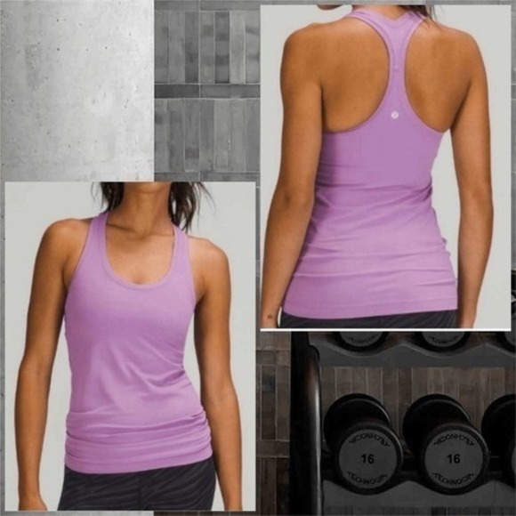 lululemon athletica Tops - LULULEMON Cool Racerback tank Everlux‎ jubilee Purple Lilac NWT SIZE 4